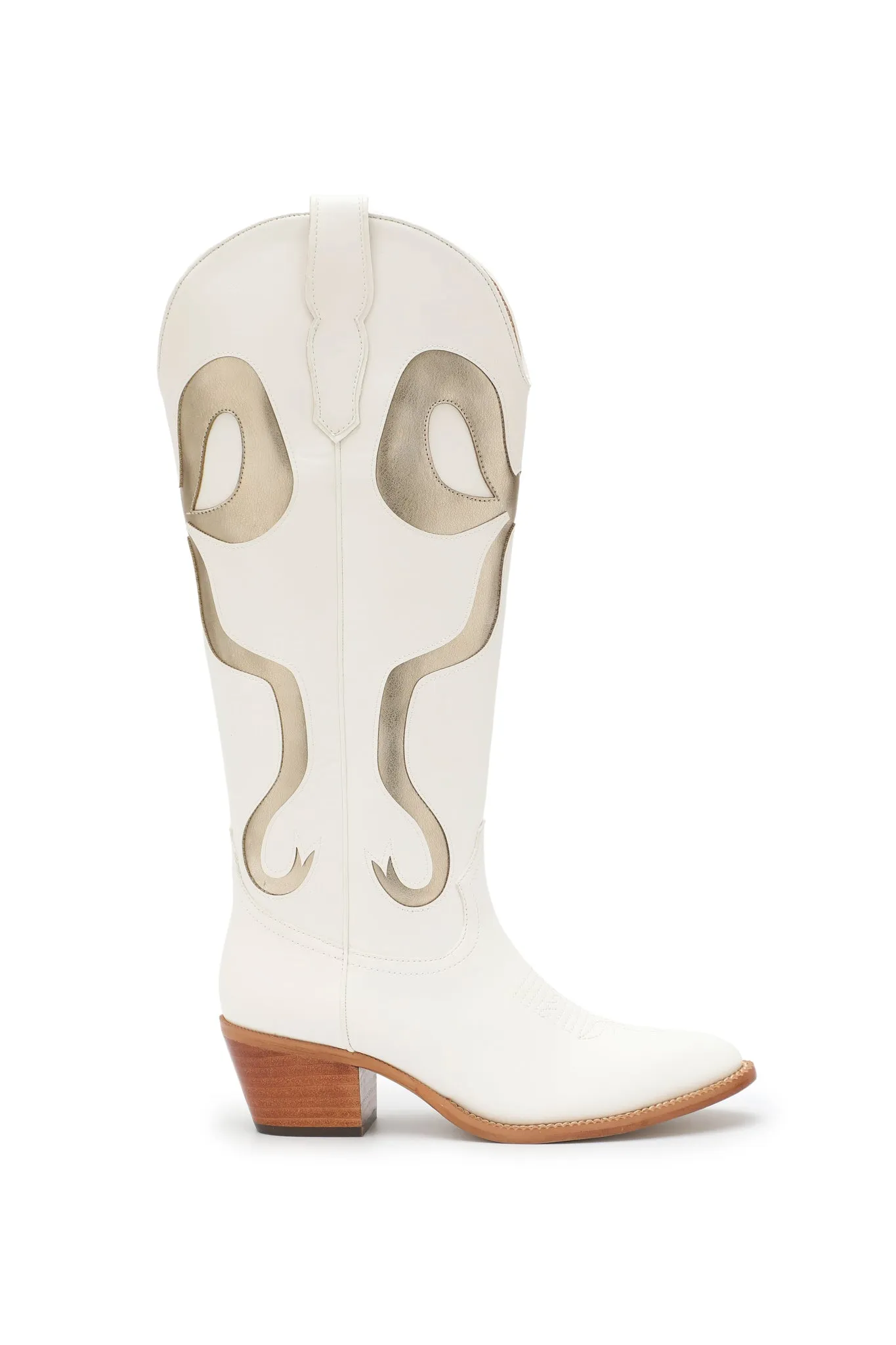 Coquette Bow Cowboy Boots- Gold