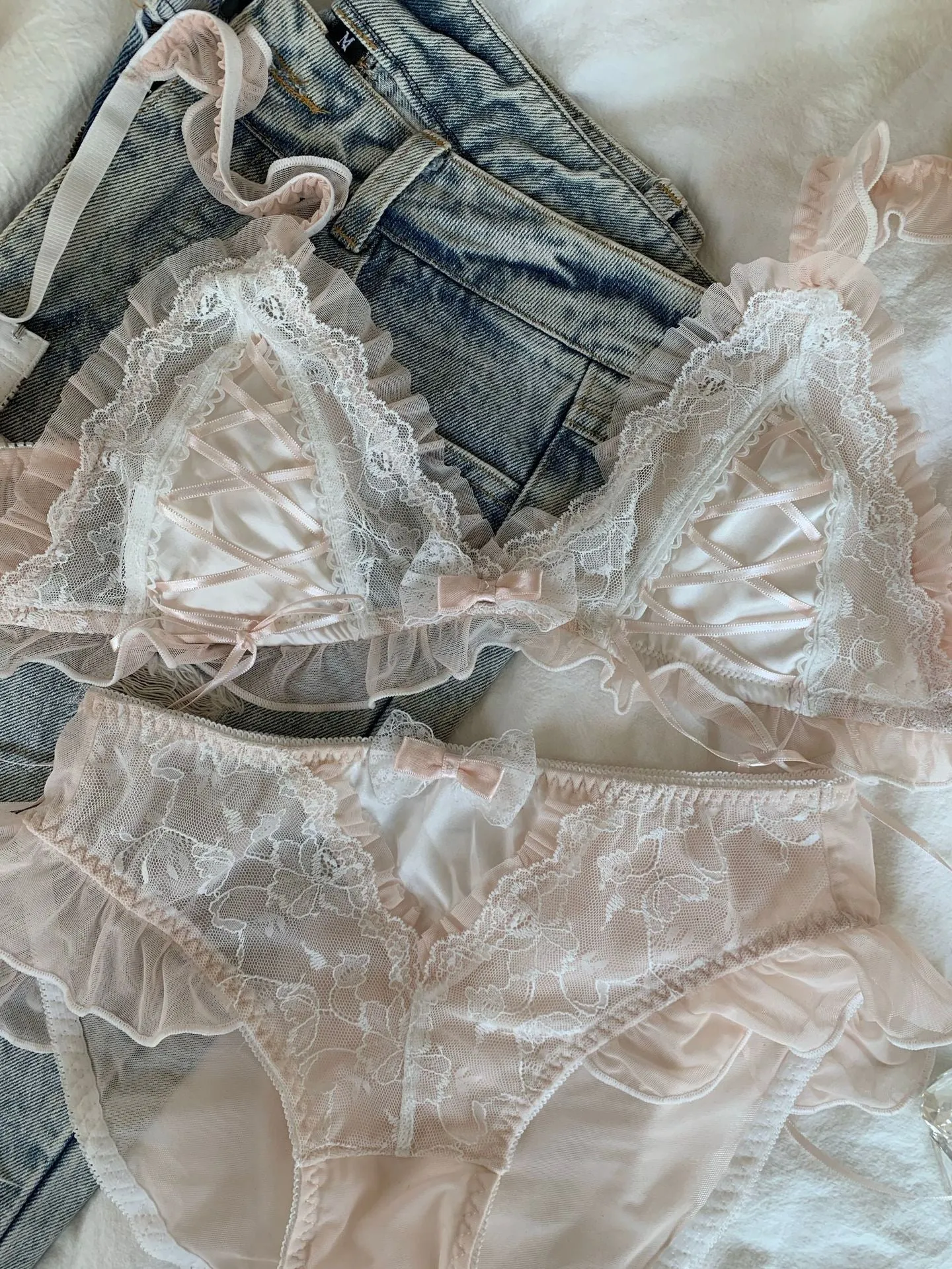 Coquette Lingerie Lace 2-Piece Set