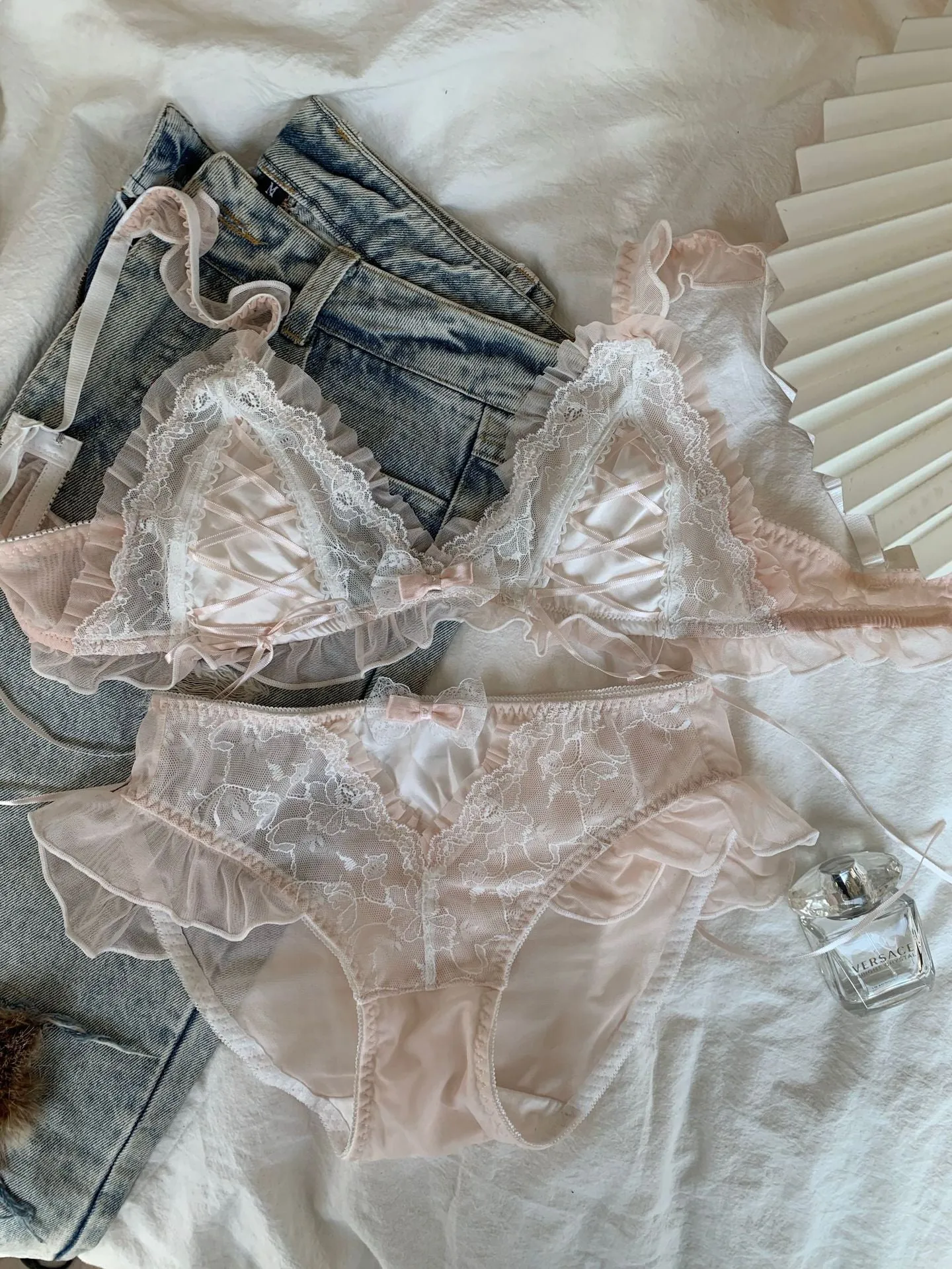 Coquette Lingerie Lace 2-Piece Set