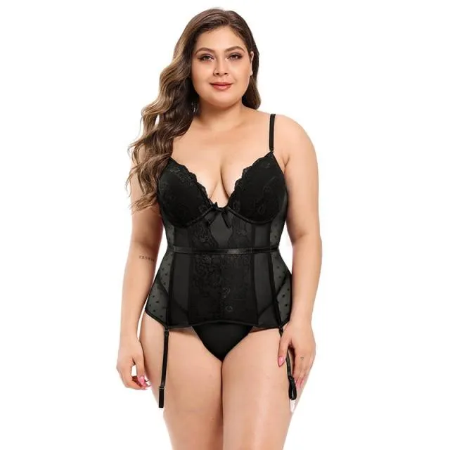Corset Porte-jarretelles <br> Bordeaux