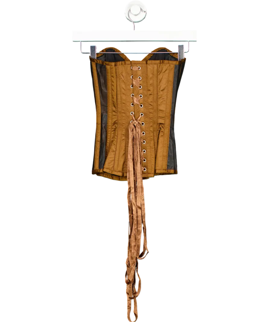 Corset Story Brown Overbust Corset UK XXS