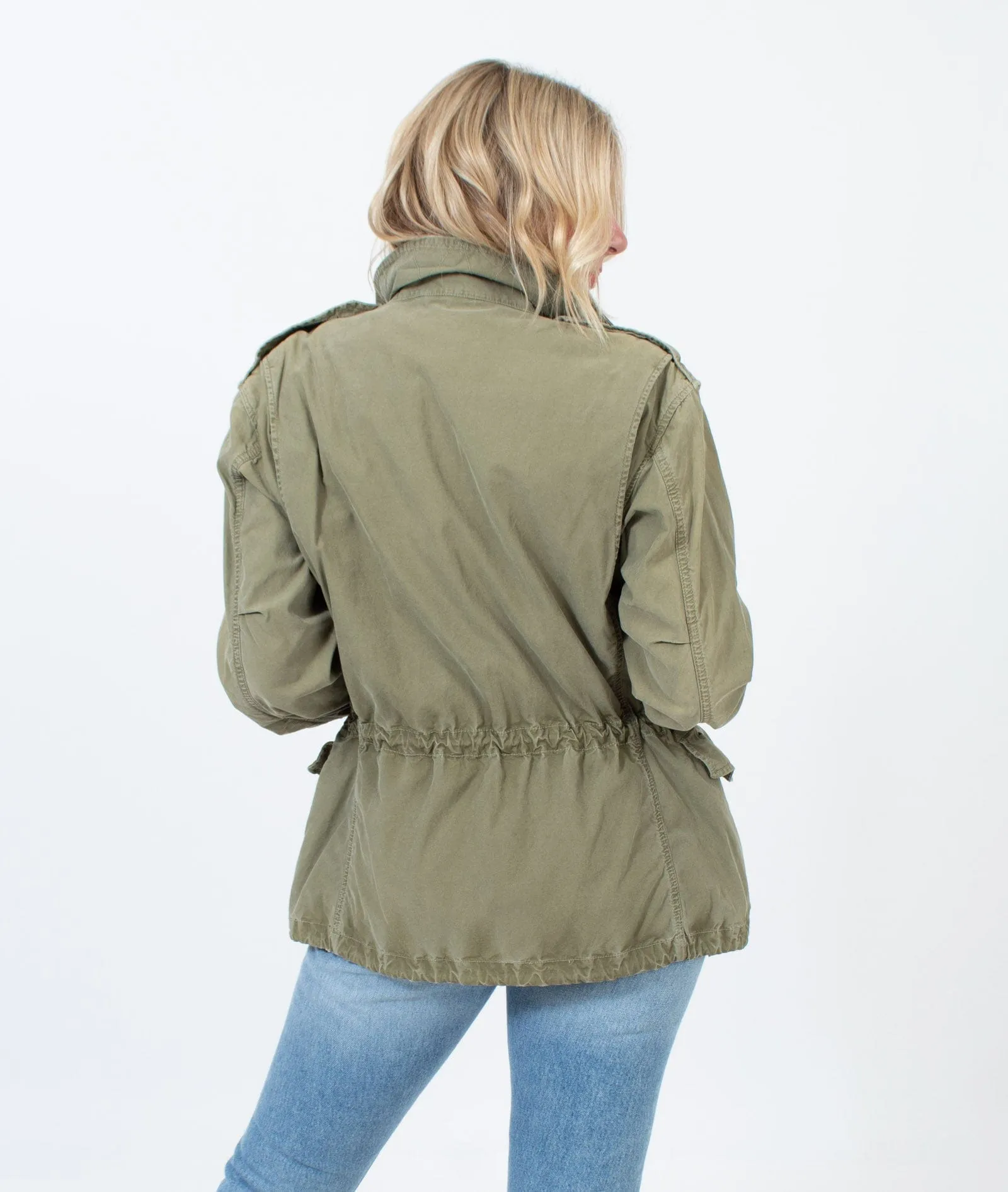 Cotton Twill Military Jacket