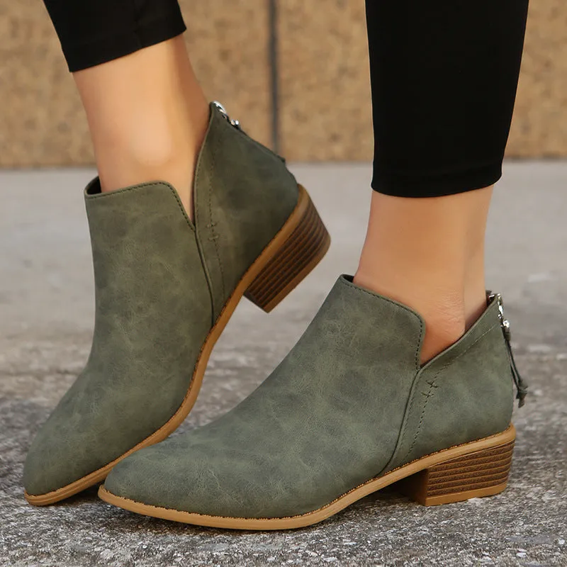 Creamtopmall Better Out West Slip On Booties
