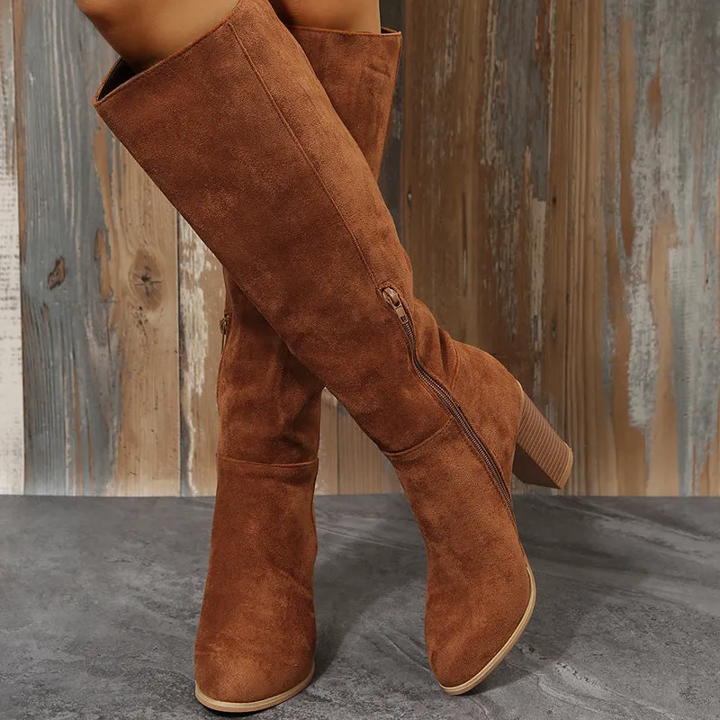 Creamtopmall Keep It Going High Heels Boots