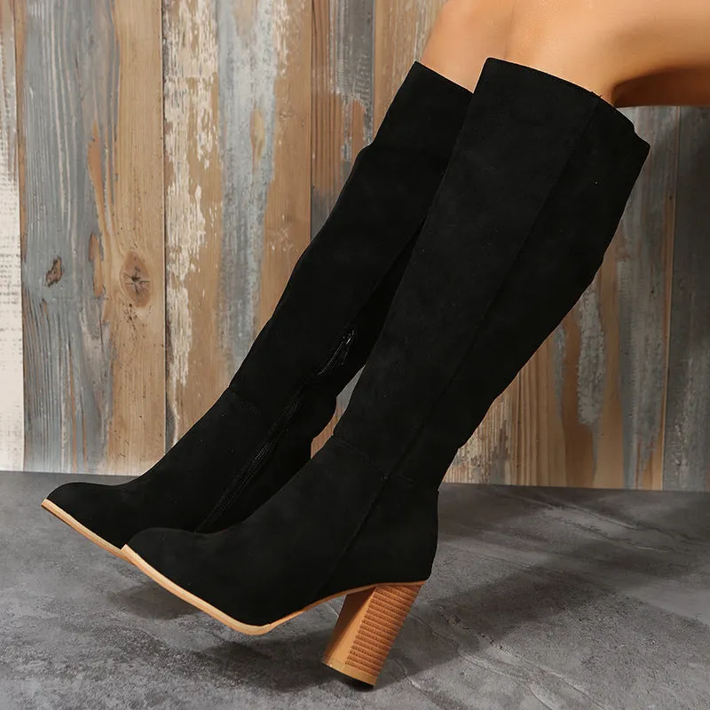 Creamtopmall Keep It Going High Heels Boots