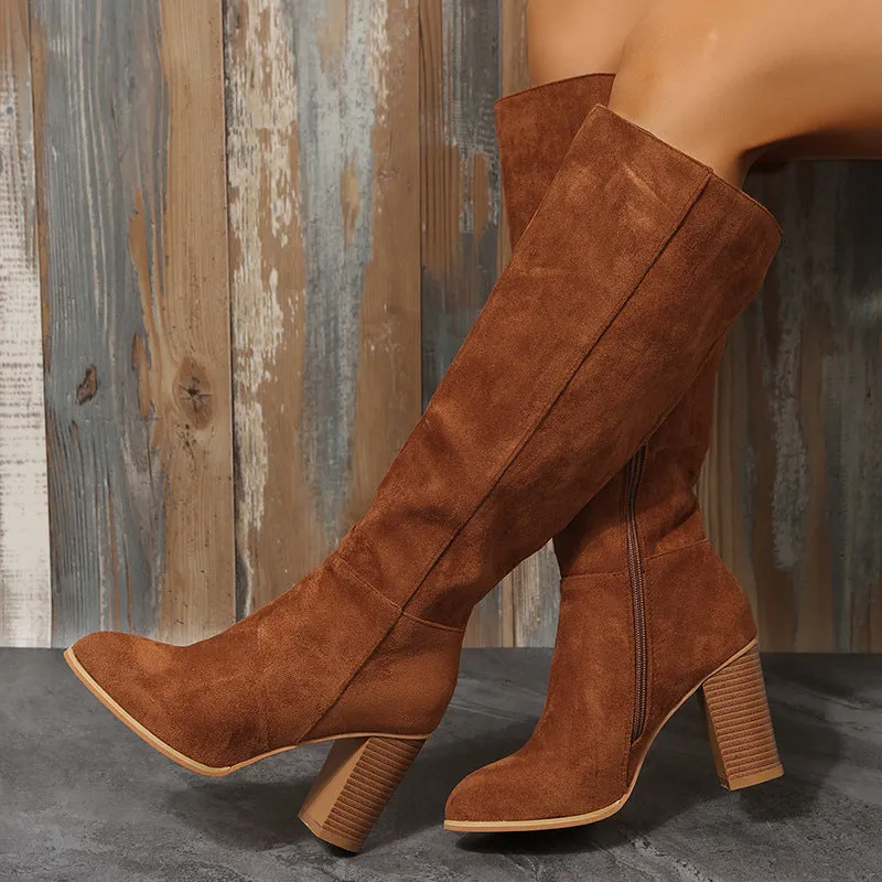 Creamtopmall Keep It Going High Heels Boots
