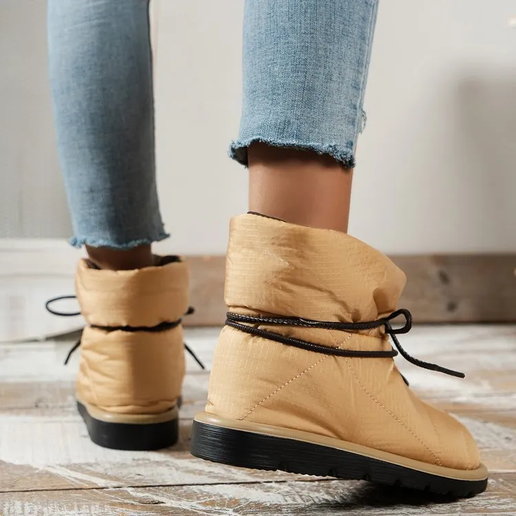 Creamtopmall Lost in the Woods Down Snow Boots