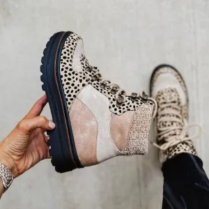 Creamtopmall Need You Now Leopard Booties
