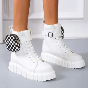 Creamtopmall Ready For The Day Canvas Boots