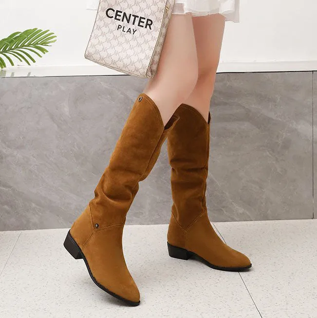 Creamtopmall Worn in two ways cow boots