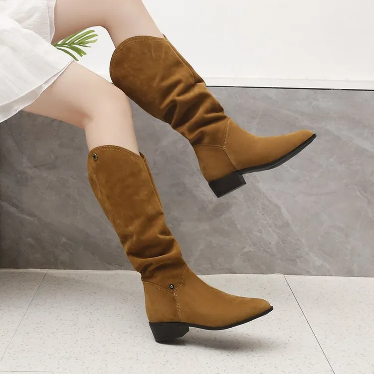 Creamtopmall Worn in two ways cow boots