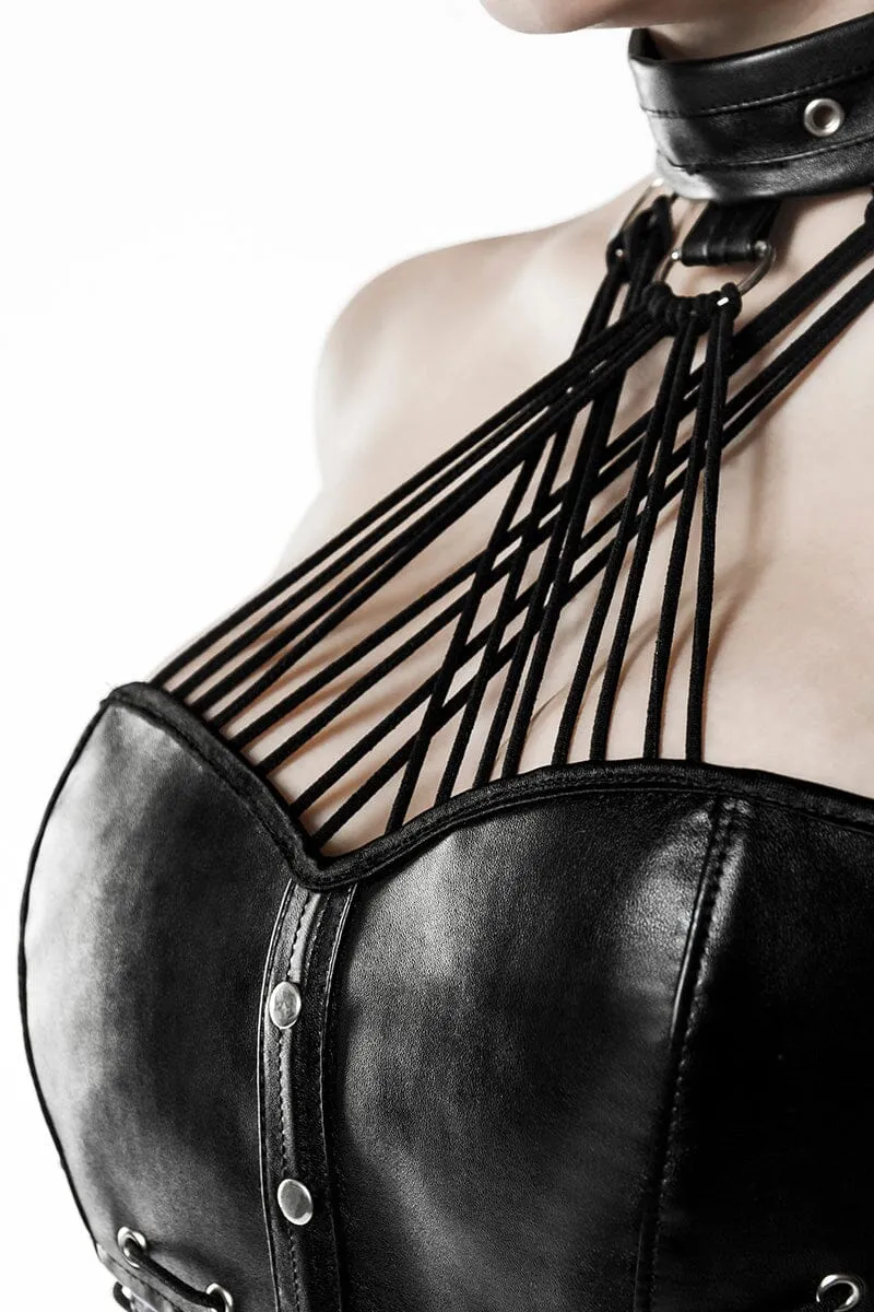 Crisscross Choker W/Sweetheart Neckline Corset