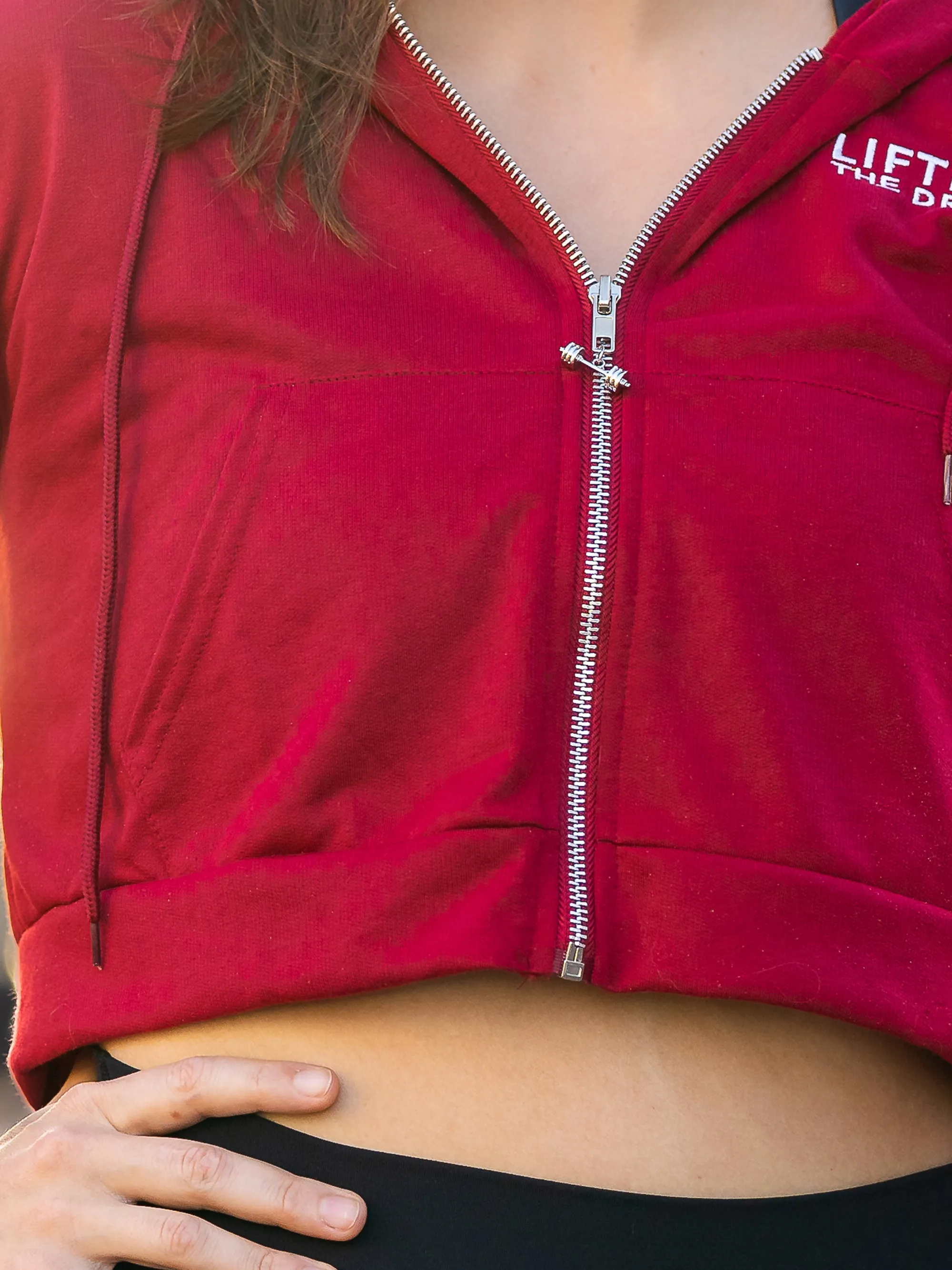 Crop Zip Hoodie
