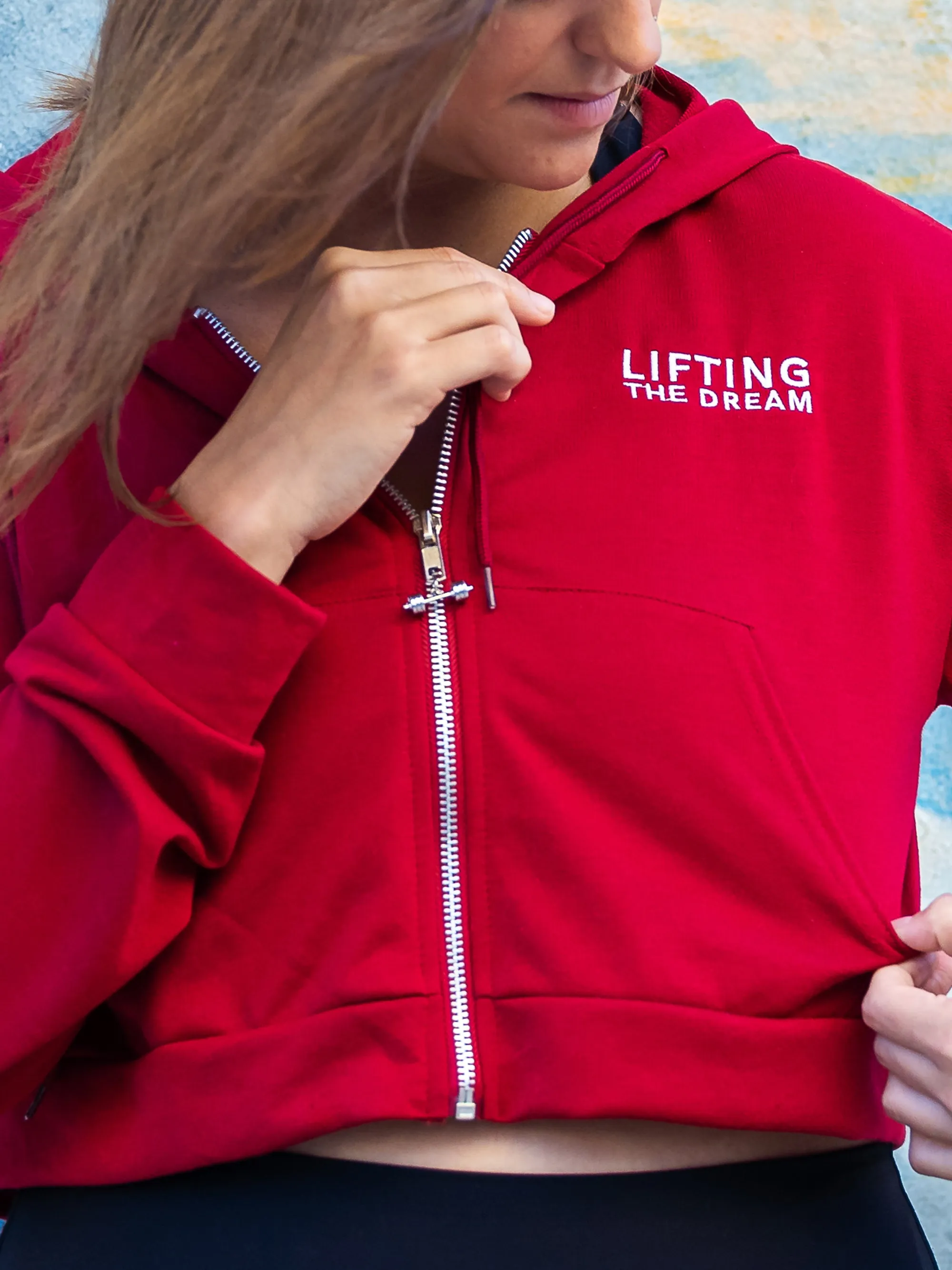 Crop Zip Hoodie