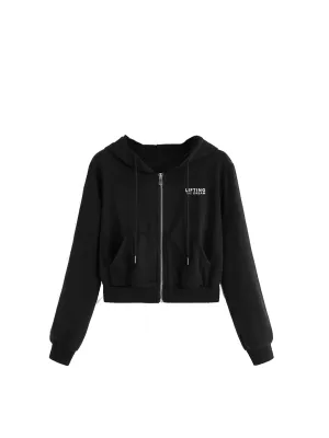 Crop Zip Hoodie