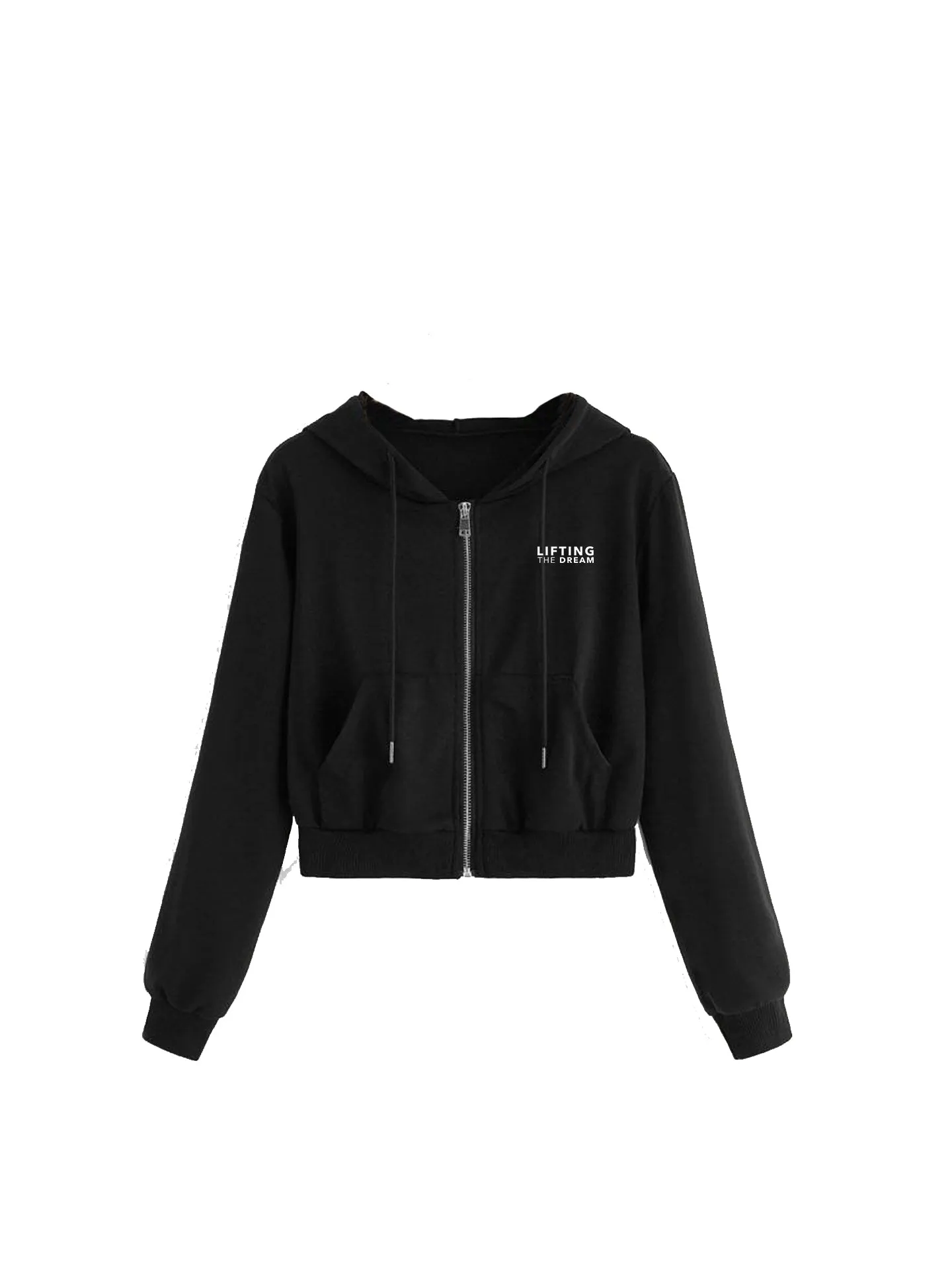 Crop Zip Hoodie