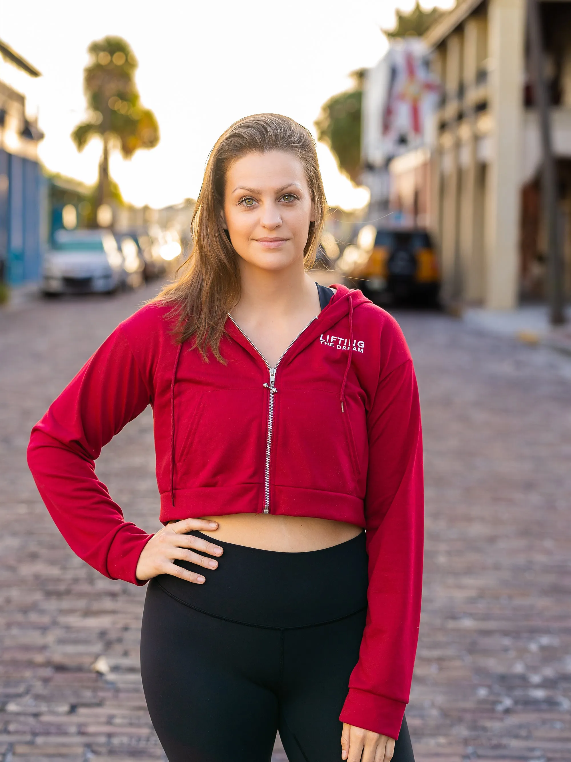 Crop Zip Hoodie