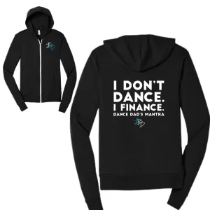 Dance Dad Unisex Triblend Sponge Fleece Full-Zip Hoodie