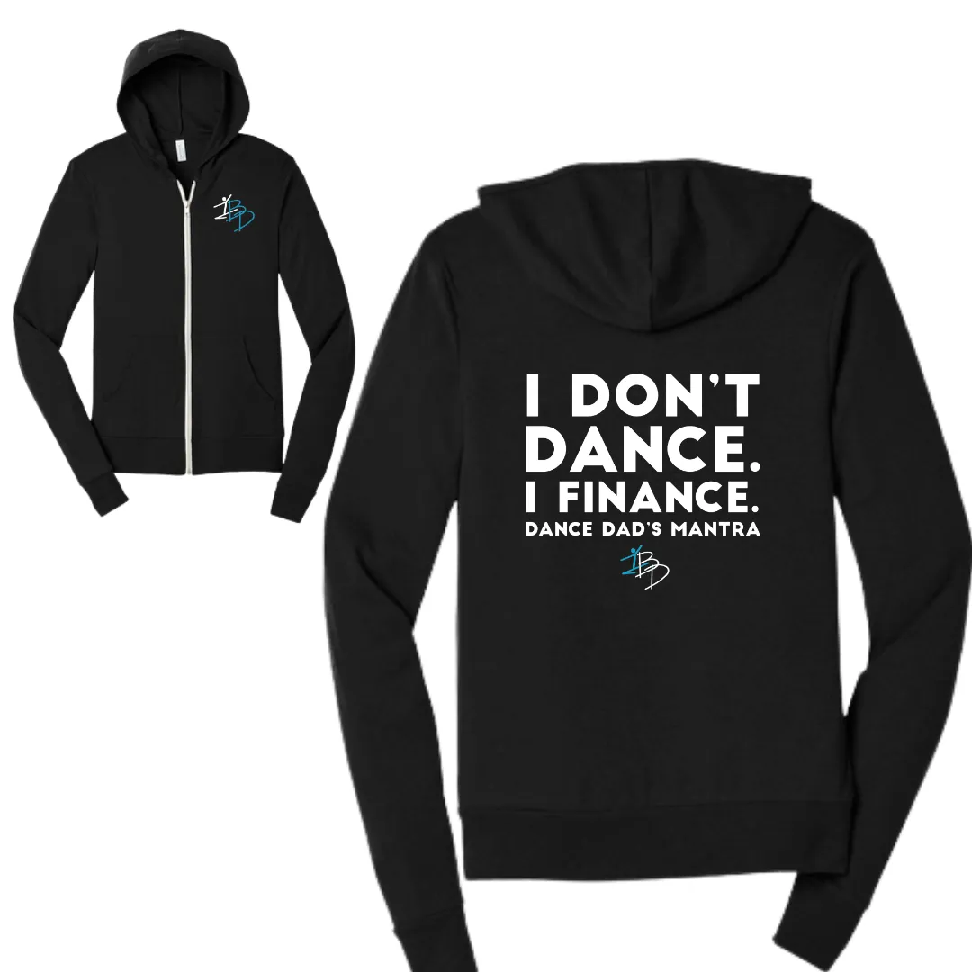 Dance Dad Unisex Triblend Sponge Fleece Full-Zip Hoodie