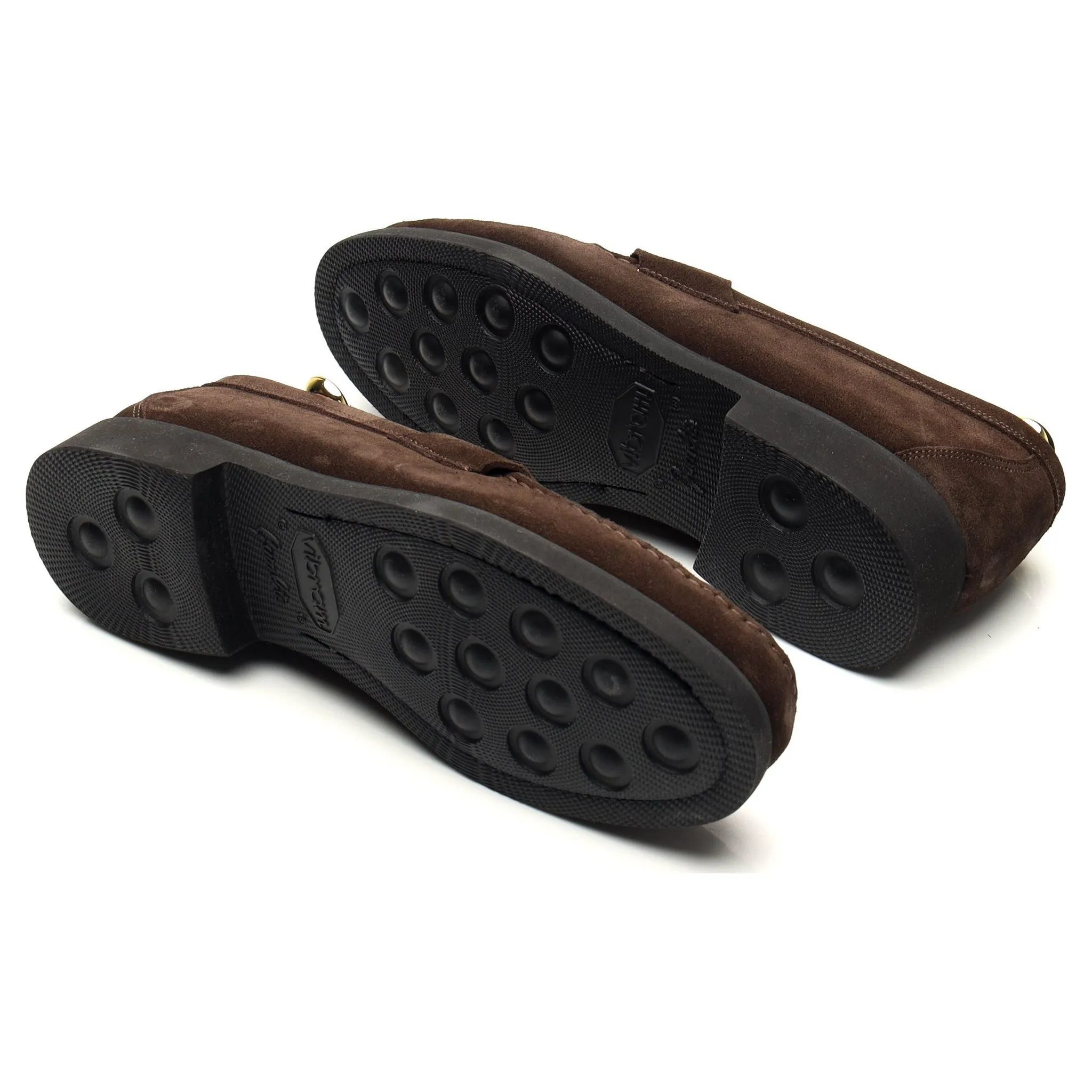 Dark Brown Suede Loafers UK 7.5