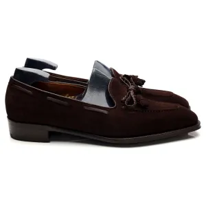 'De Rede' Dark Brown Suede String Loafers UK 7 E