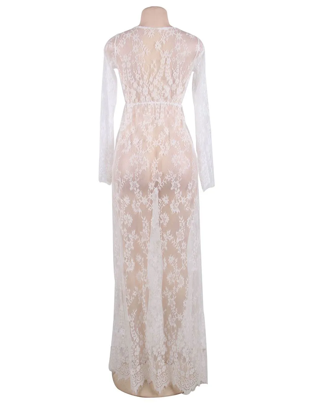 Delicate Lace Long Sleepwear Egypt Gown
