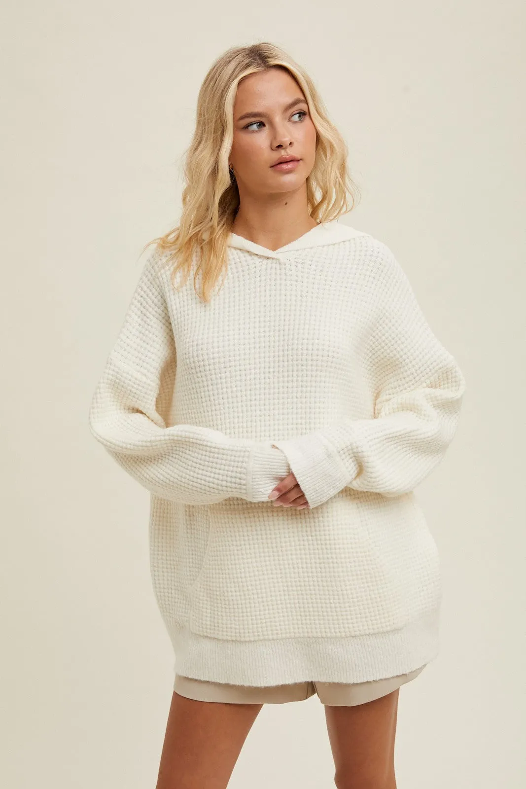 Demi Waffle Cozy Hoodie
