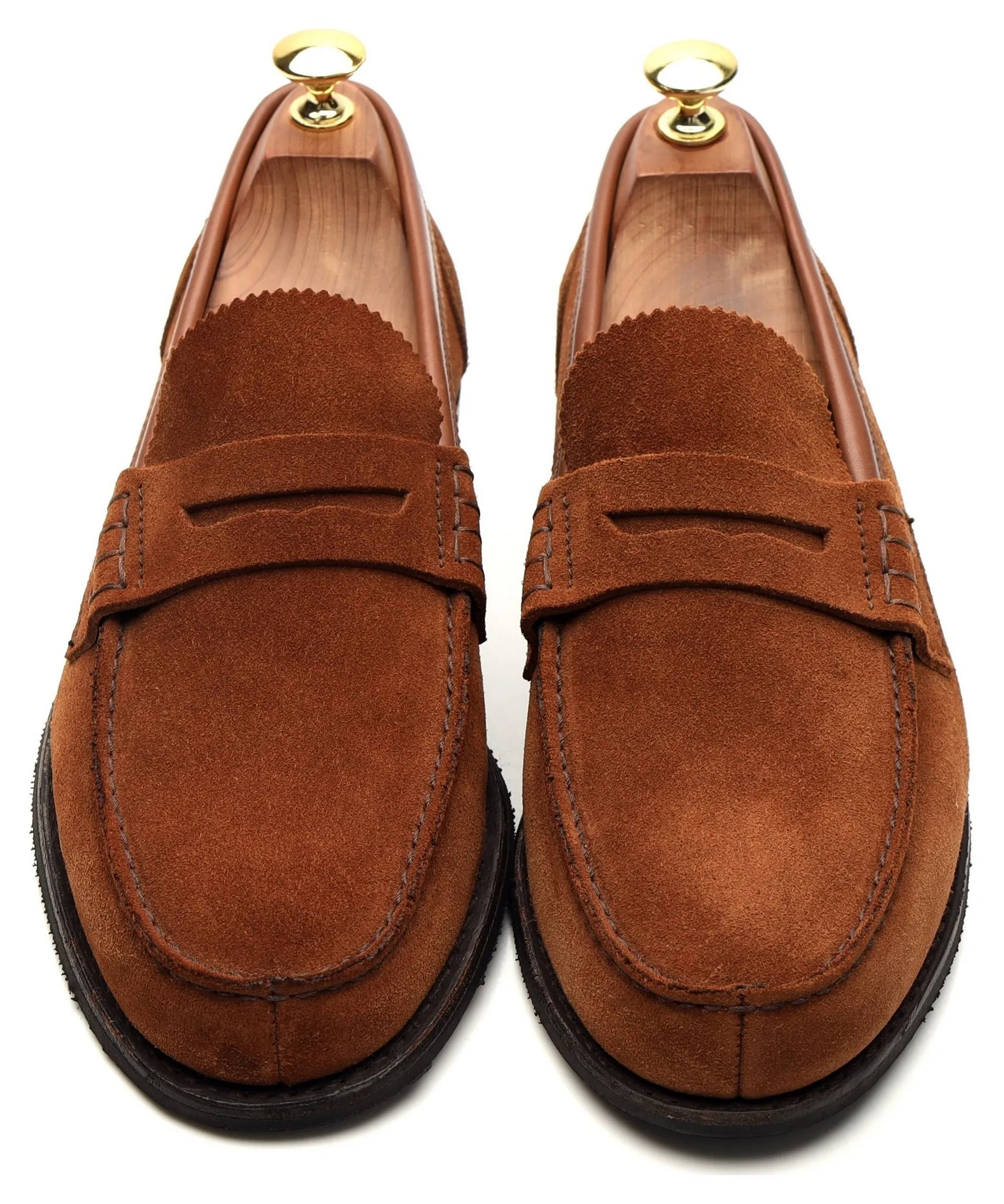 'Dover D' Tan Brown Suede Loafer UK 8 F