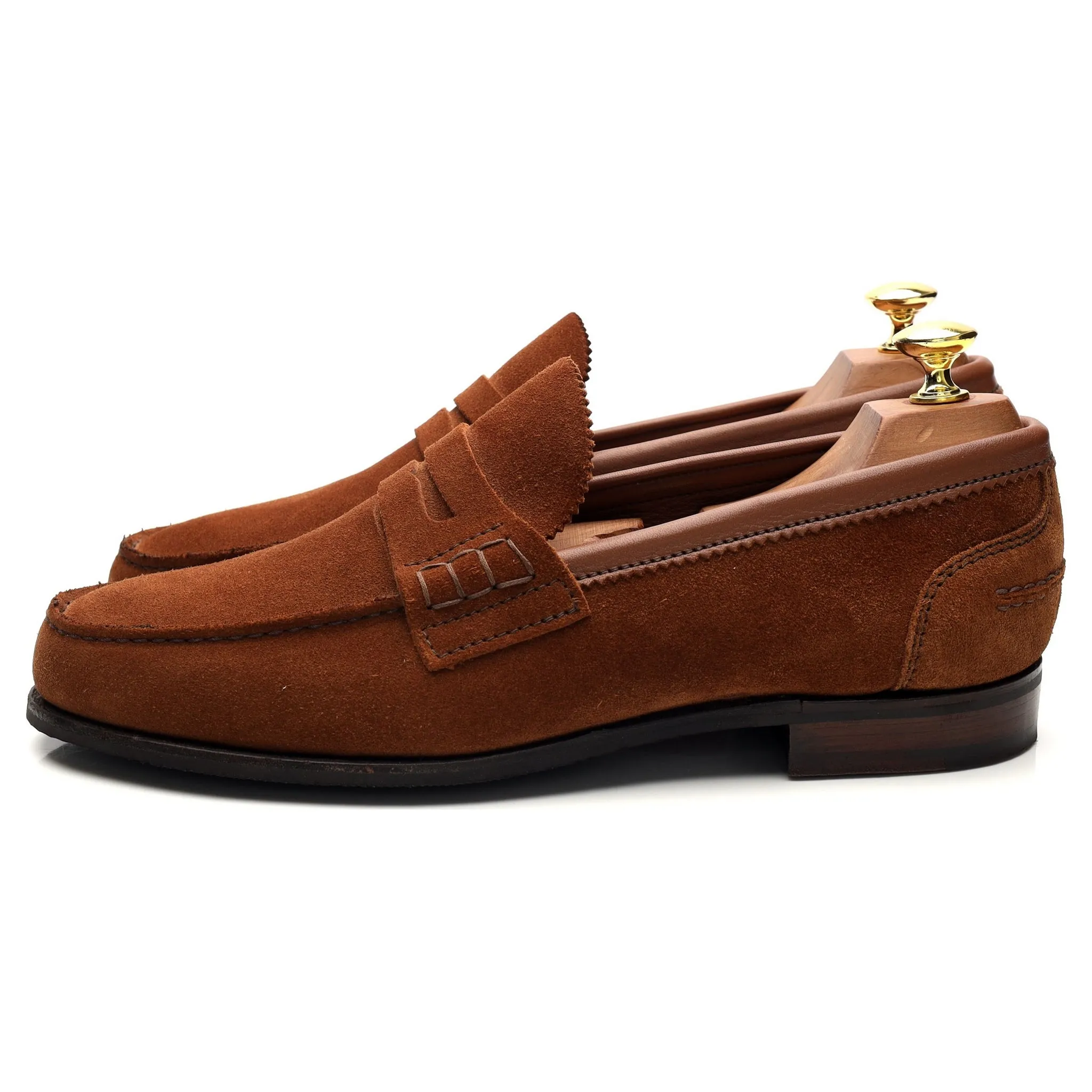 'Dover D' Tan Brown Suede Loafer UK 8 F