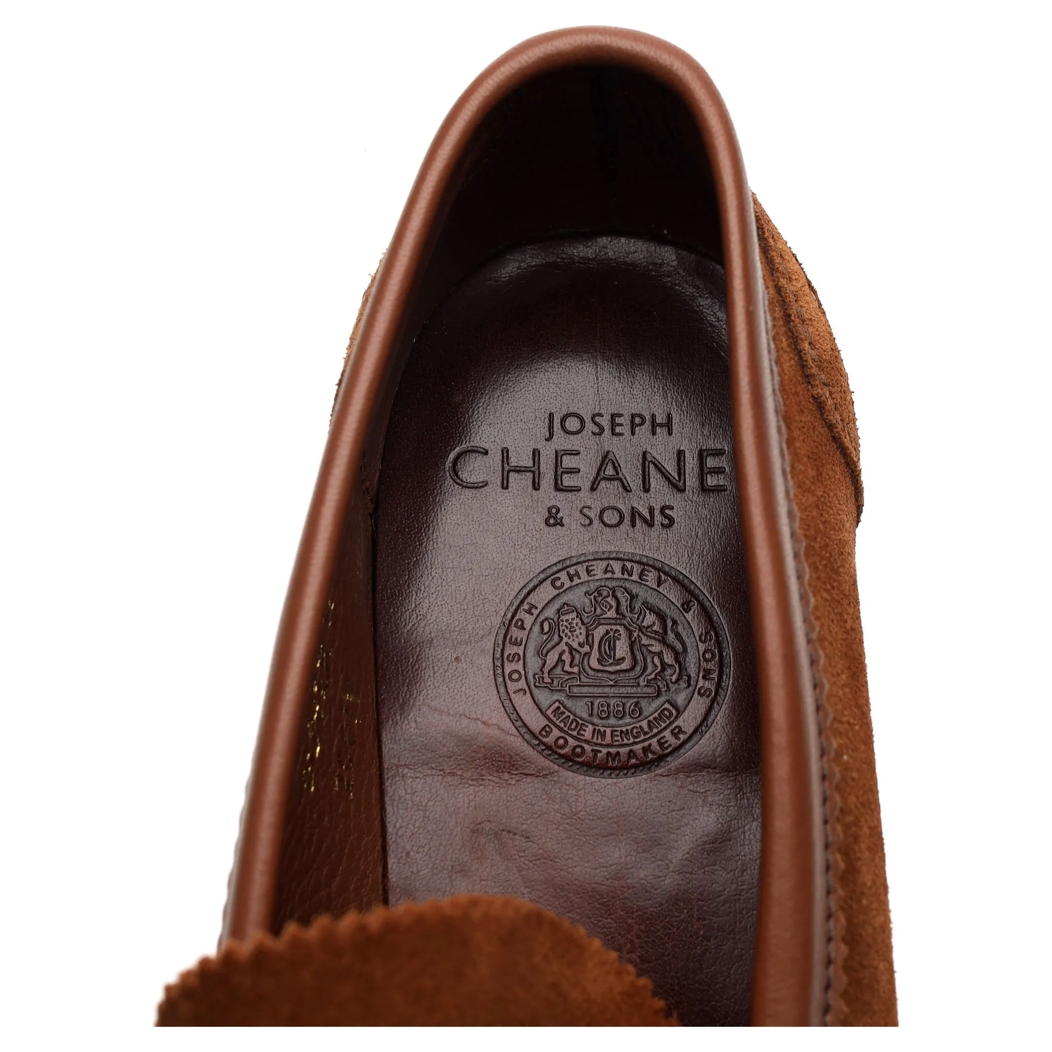 'Dover D' Tan Brown Suede Loafer UK 8 F