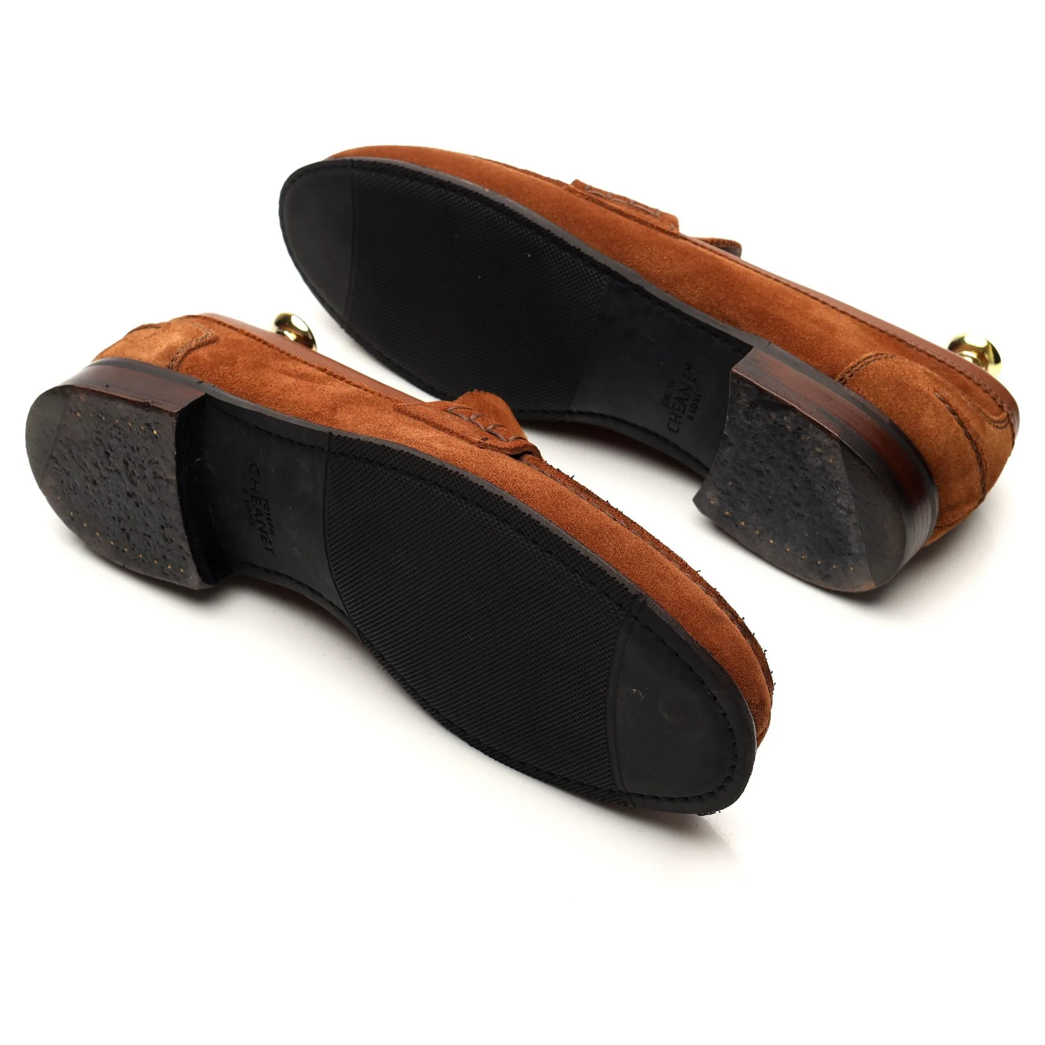 'Dover D' Tan Brown Suede Loafer UK 8 F