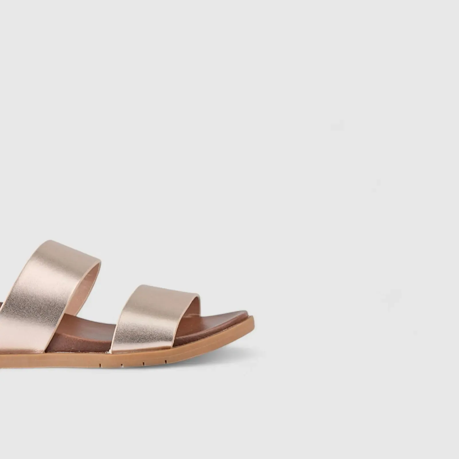Edith Comfort Slide Sandals Rosegold 01374
