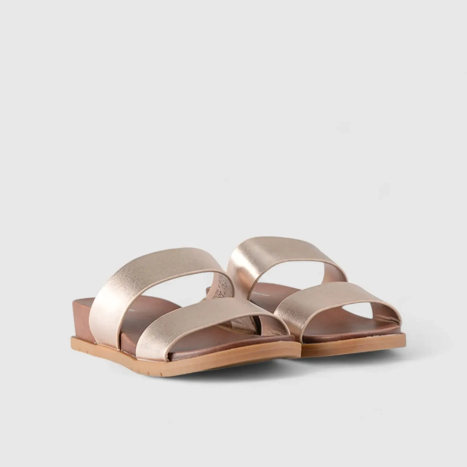 Edith Comfort Slide Sandals Rosegold 01374