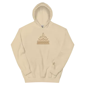 Embroidered Boot Stitch Hoodie (Tan)