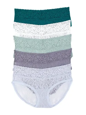 Felina Signature Stretch Lace Low Rise Hipster 5-Pack
