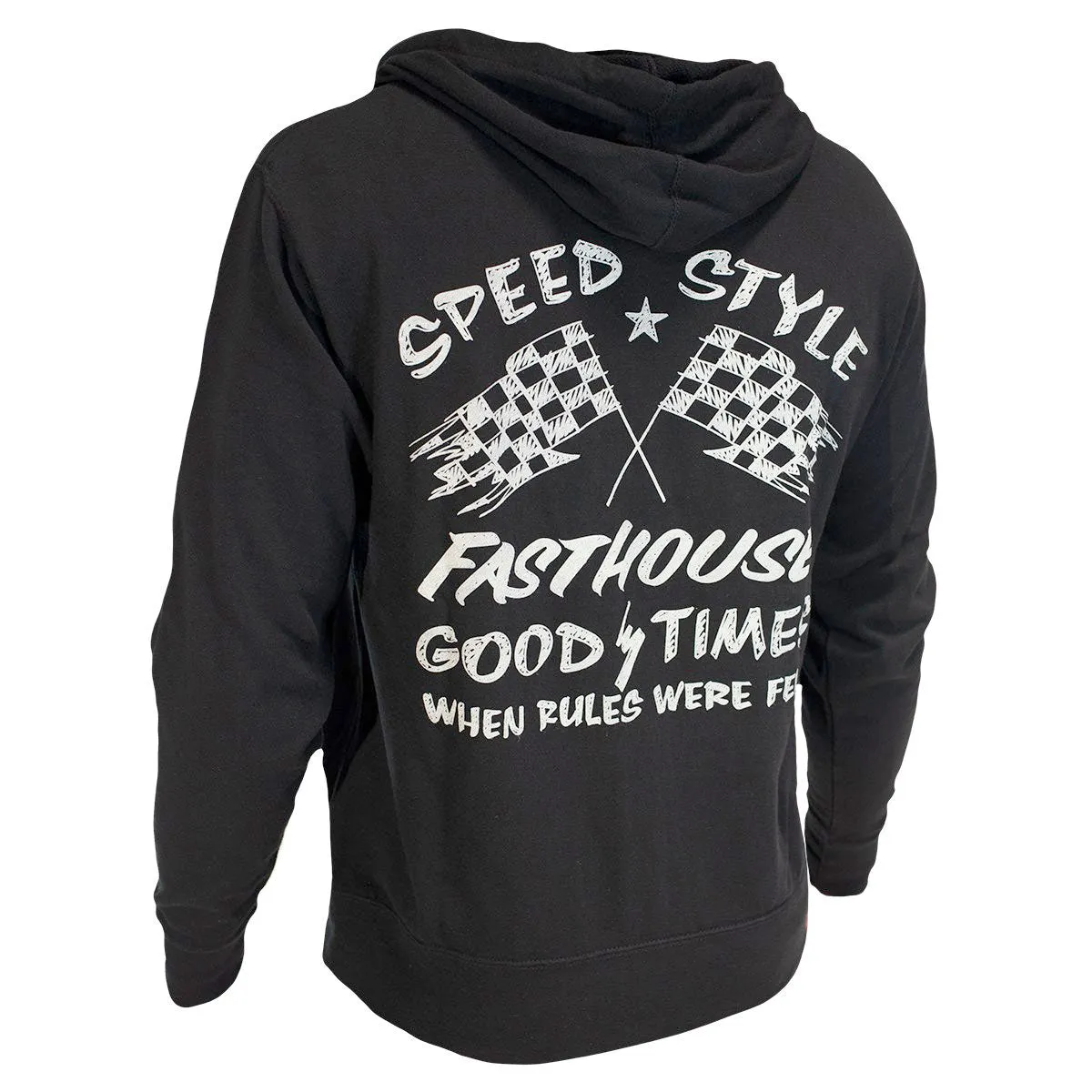 Finish Line Zip Up Hoodie - Black