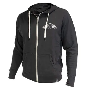 Finish Line Zip Up Hoodie - Black
