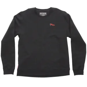 Flag Crew Neck Pullover - Black
