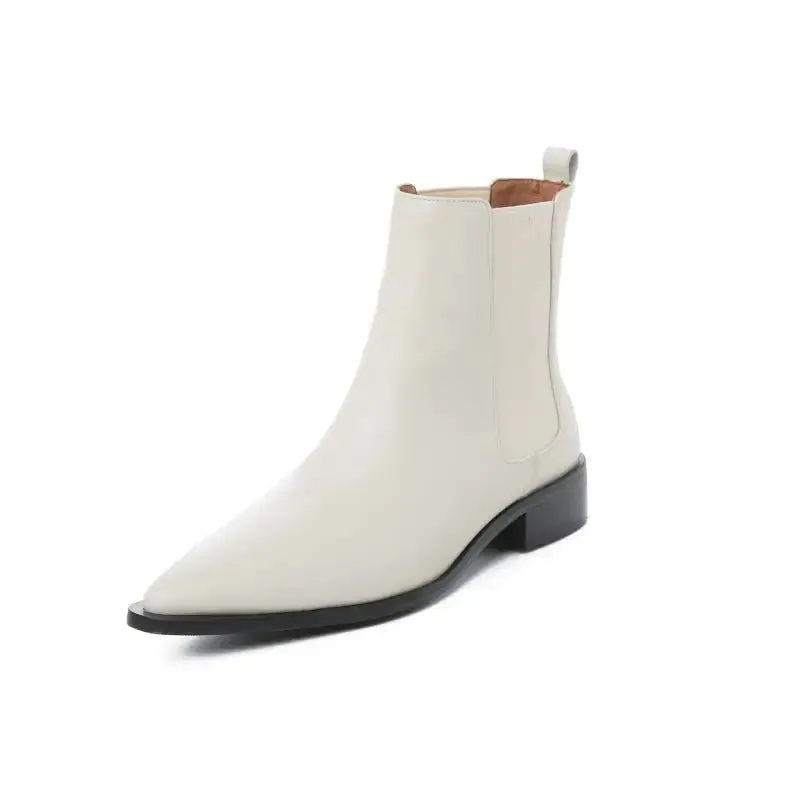 Flat Bottom Snake Short Boots Womens