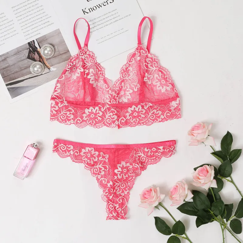 Floral Lace Lingerie Set