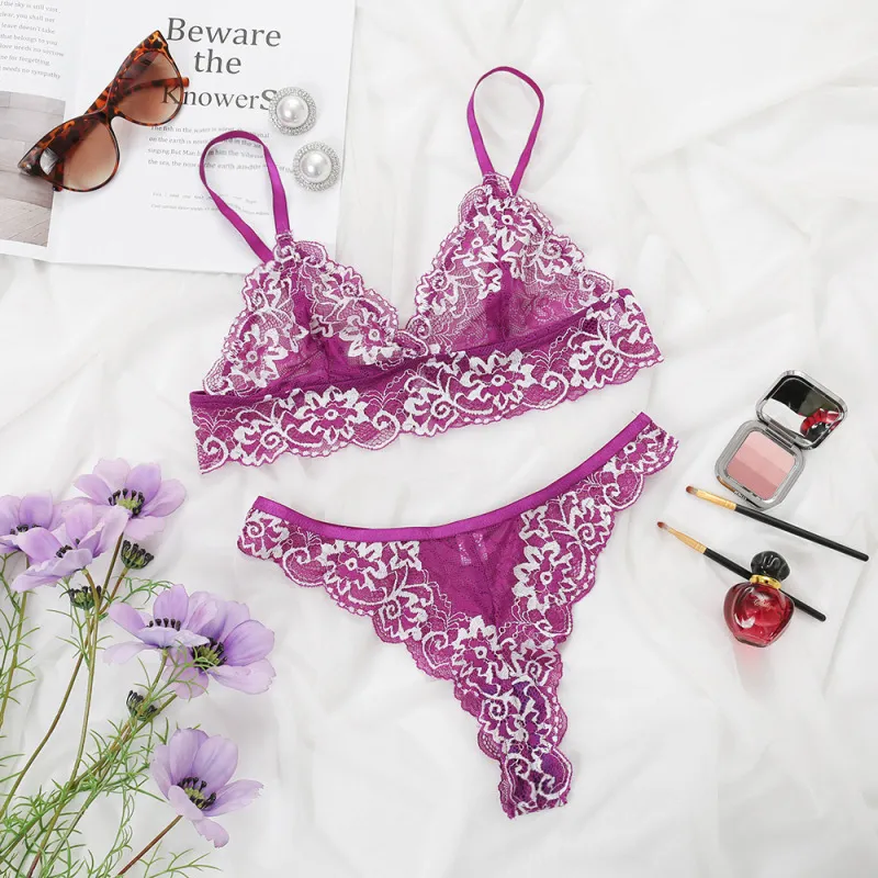 Floral Lace Lingerie Set