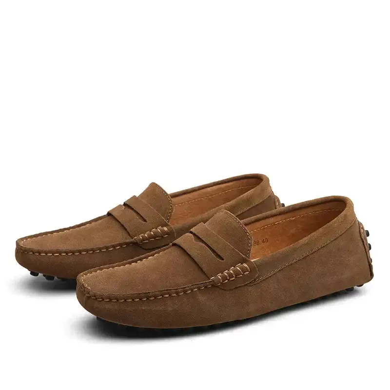 Forest-Leather Casual Loafers