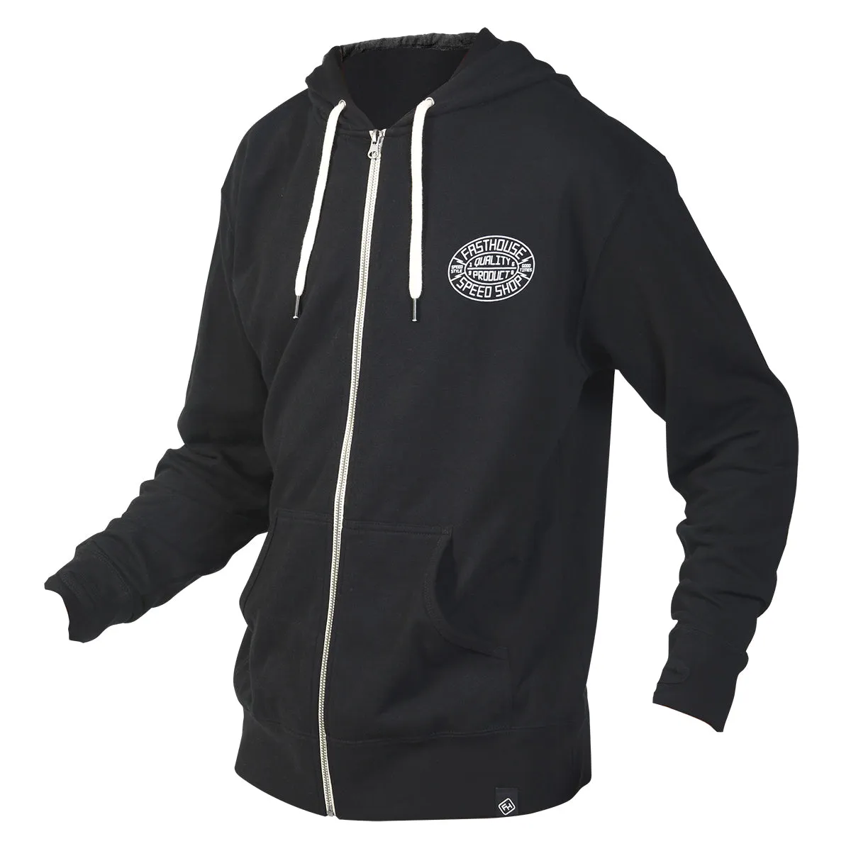 Forge Hooded Zip-Up - Black