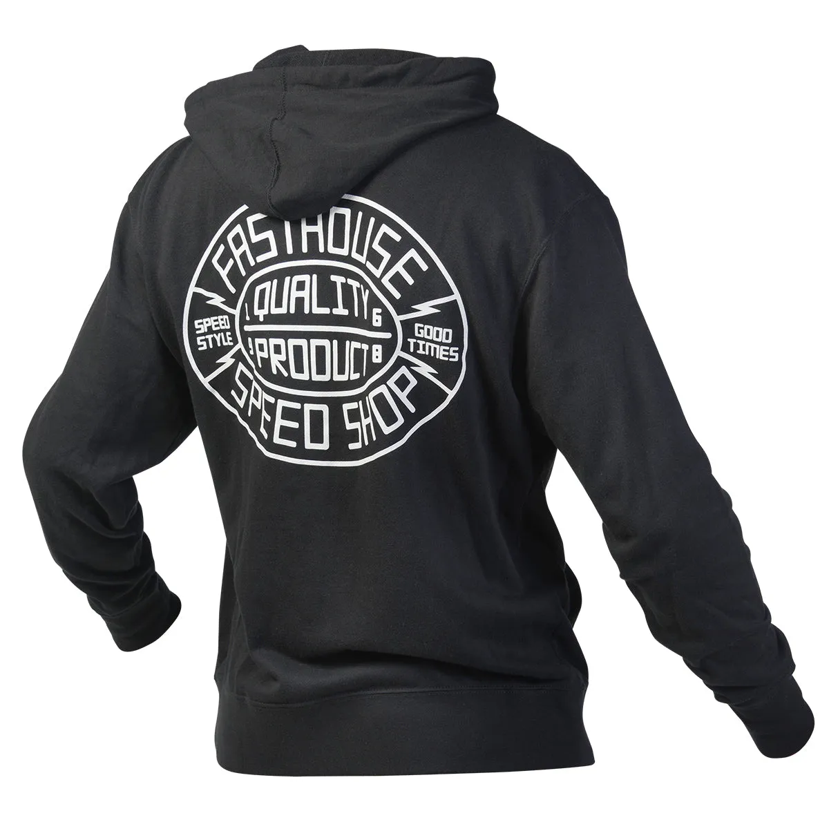 Forge Hooded Zip-Up - Black