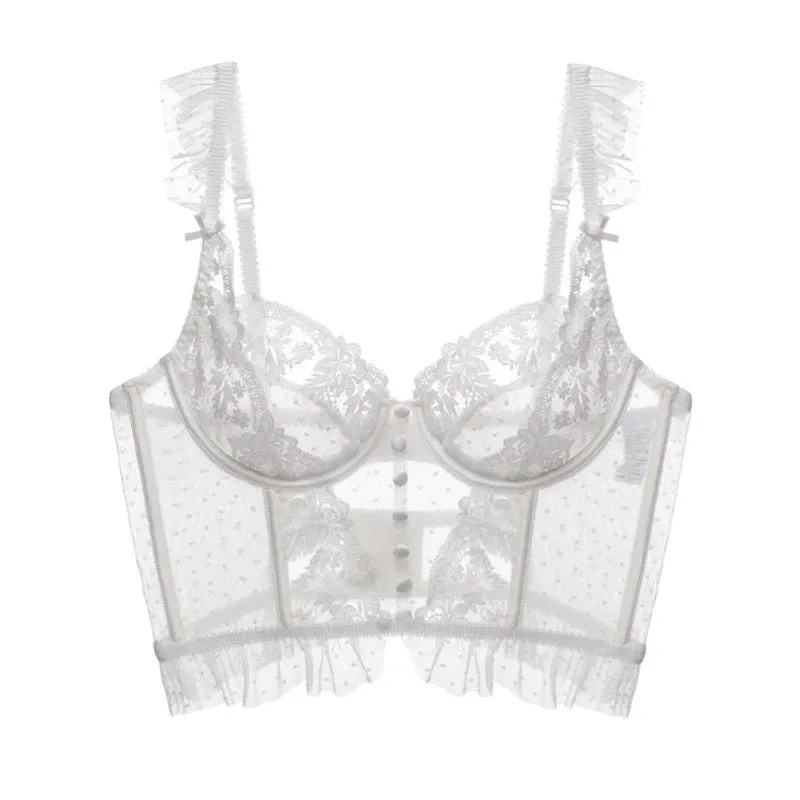 French Embroidery Corset Bras For Women