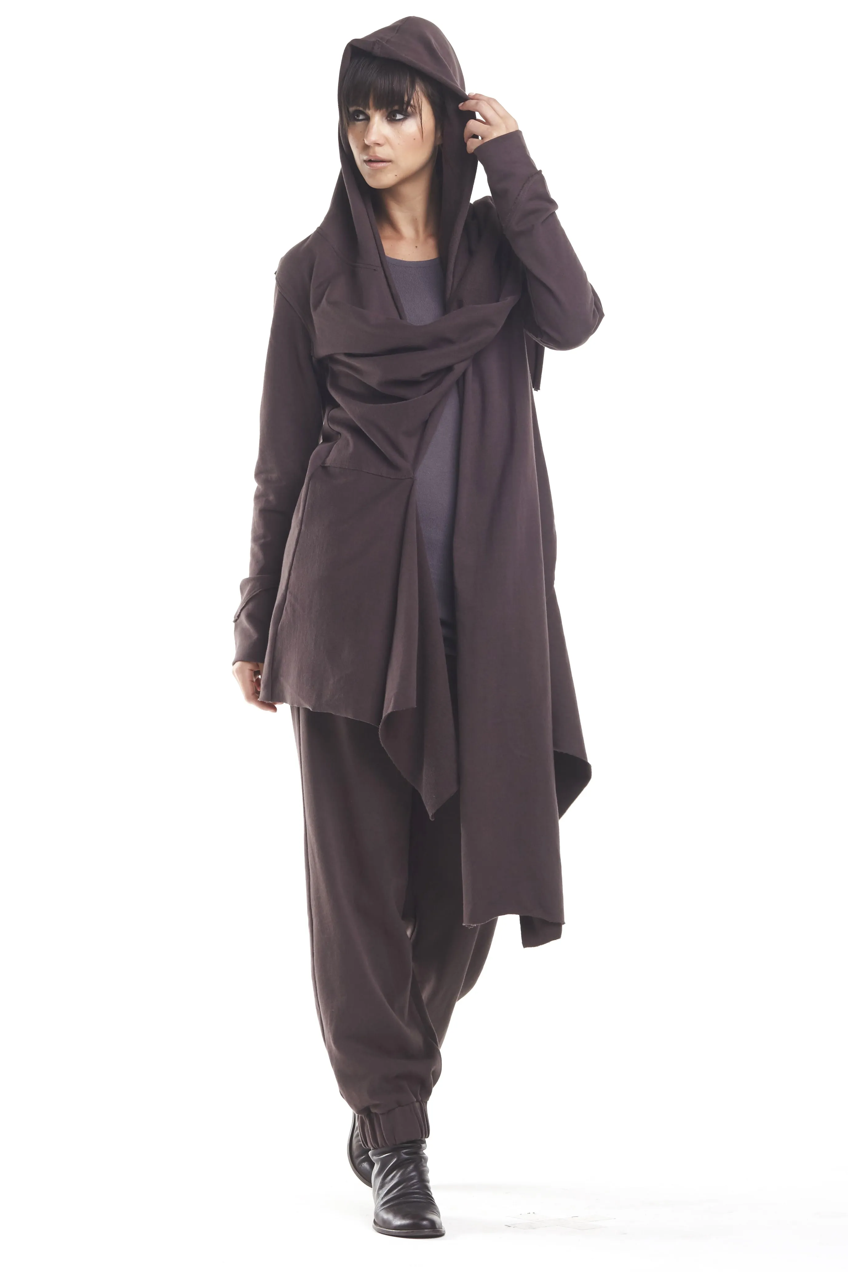French Terry Scarf Hoodie