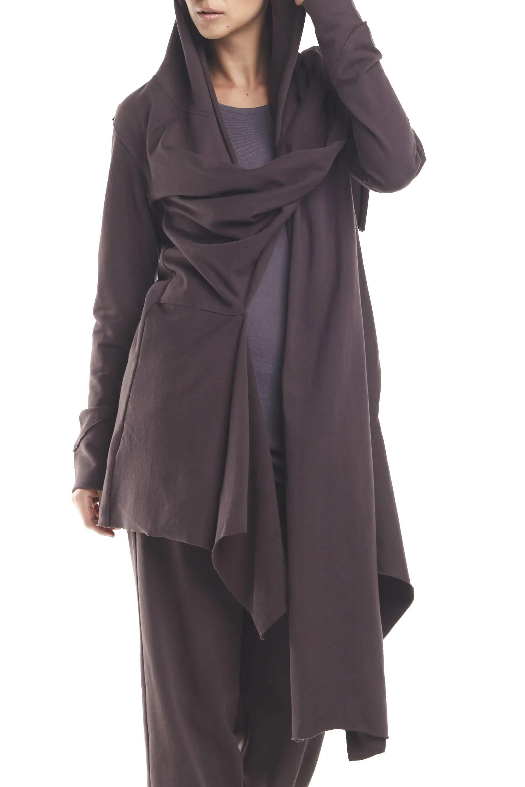 French Terry Scarf Hoodie