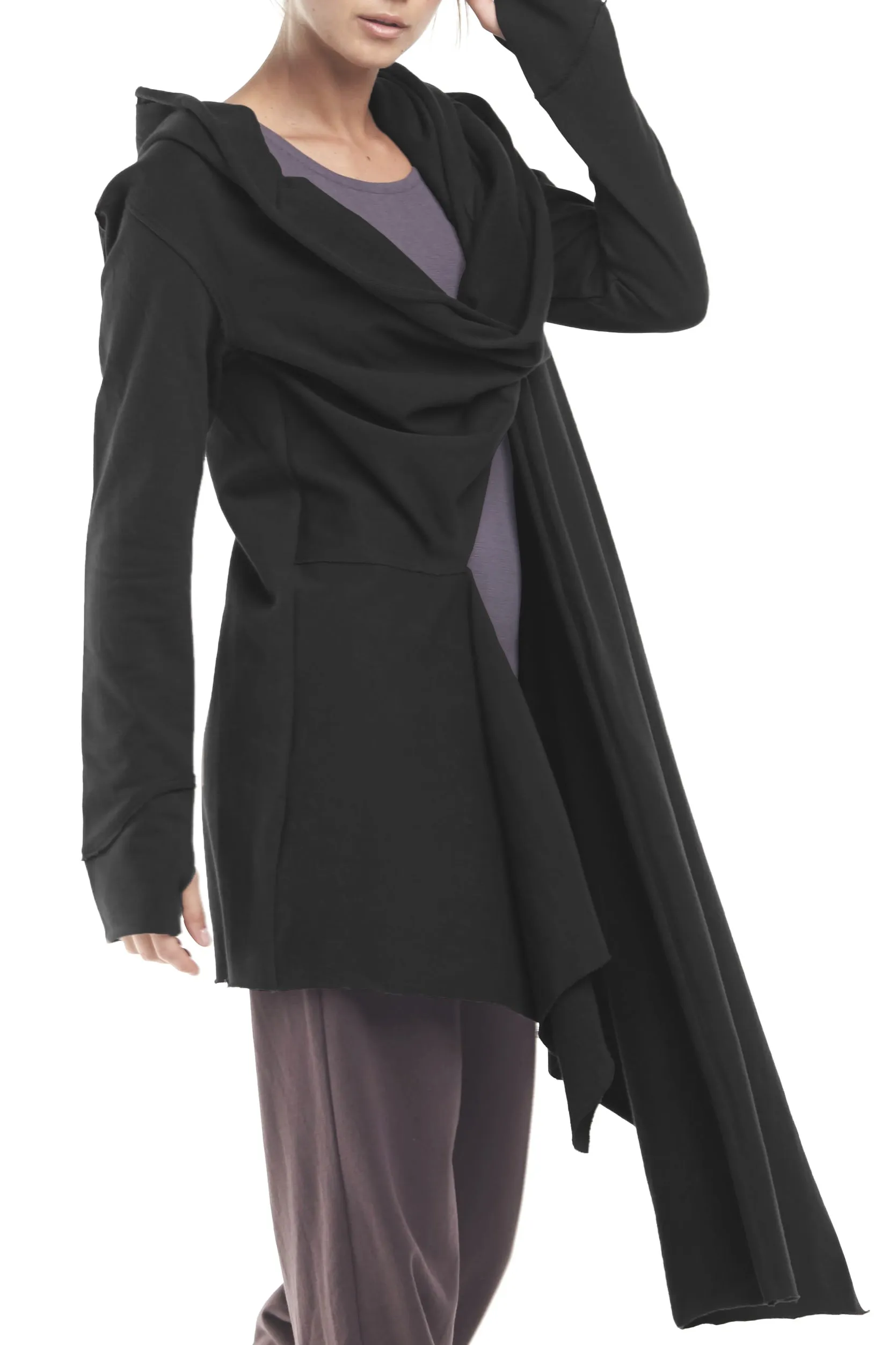 French Terry Scarf Hoodie