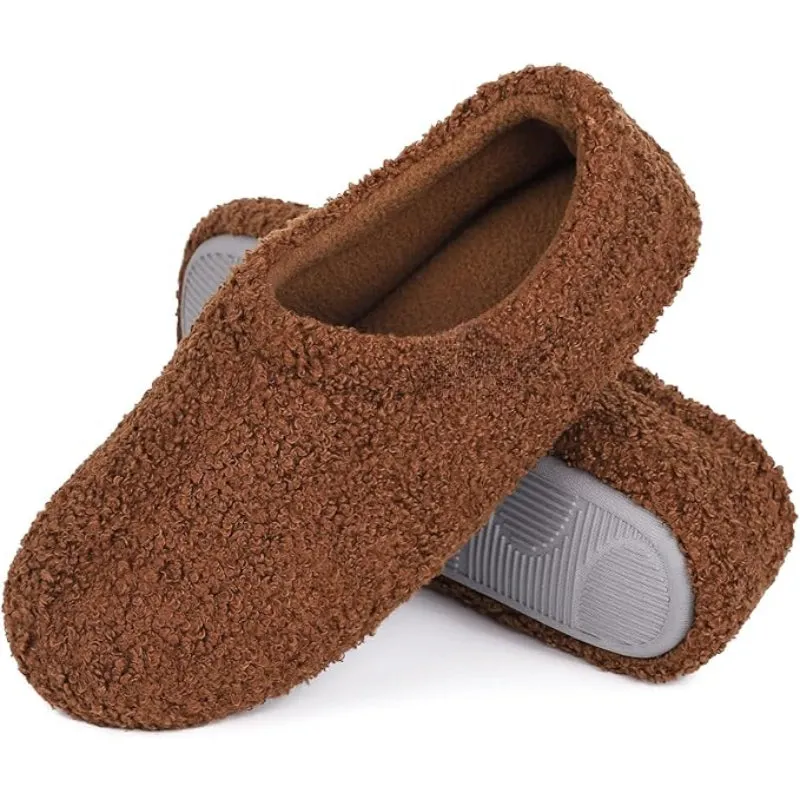 Fuzzy Fur Memory Foam Loafers Slippers