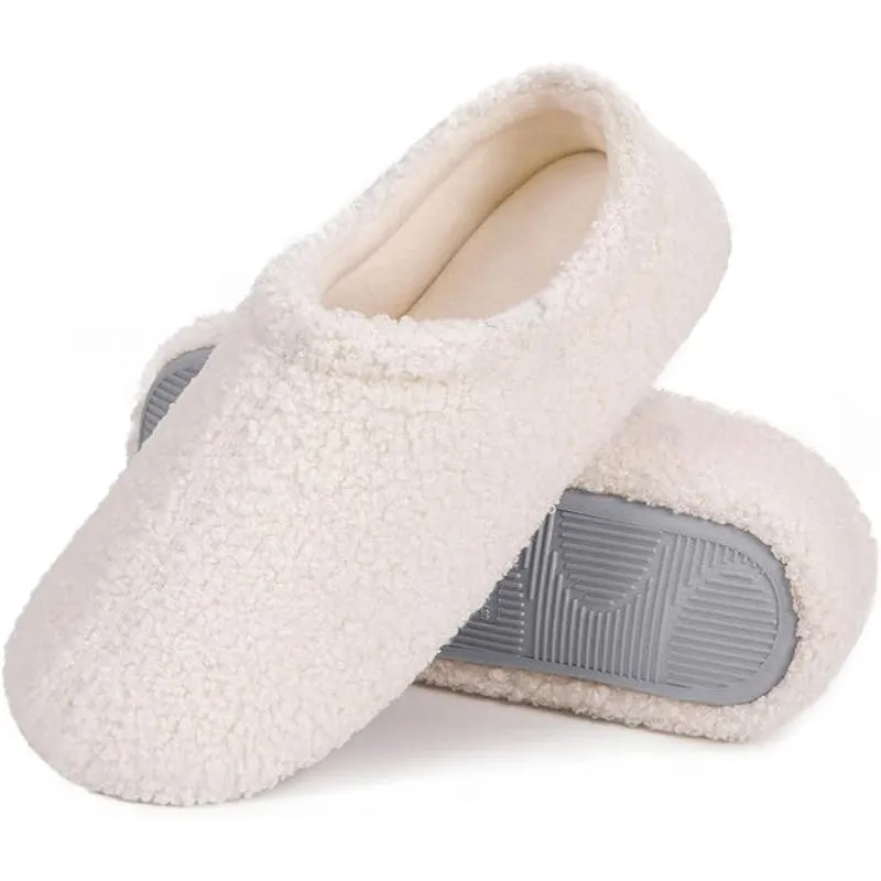 Fuzzy Fur Memory Foam Loafers Slippers